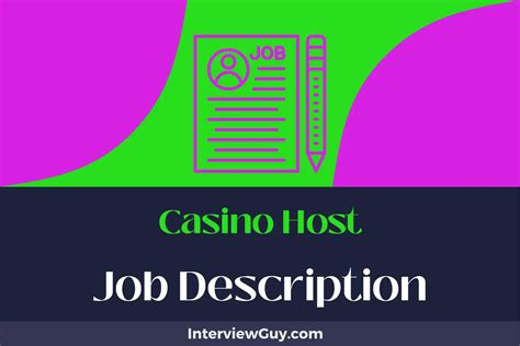 500+ Casino Host Jobs, Employment August 25, 2024.